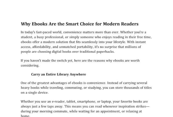 write effective articles and blogs
